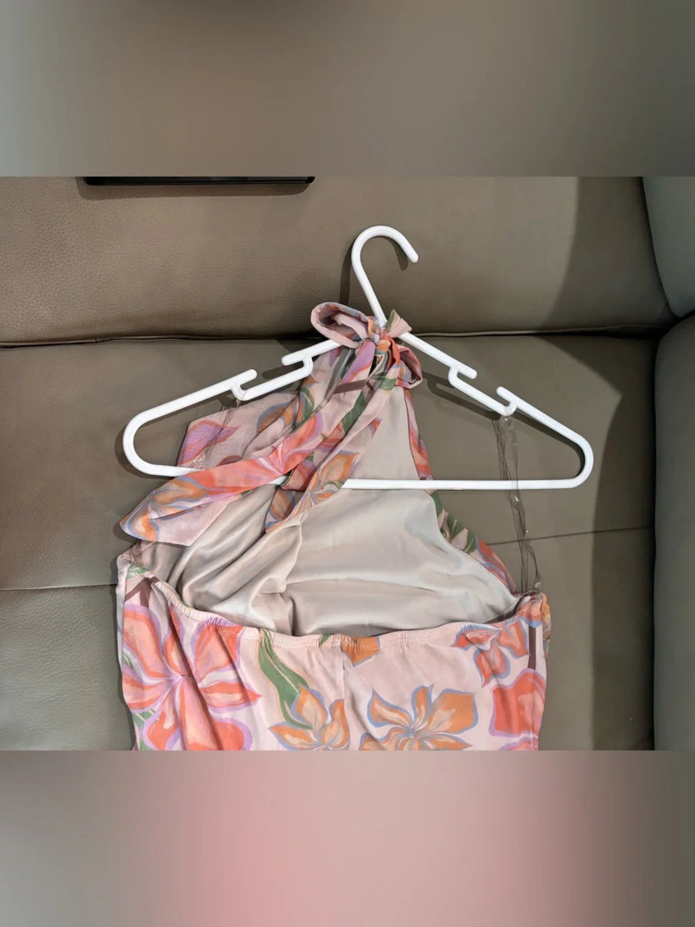 Floral Satin Pillowcase - Pink & Orange Floral Print